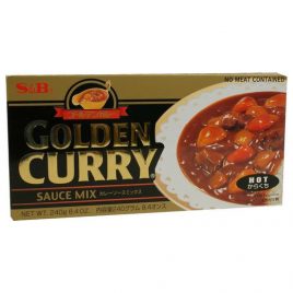 S&B Hot Golden Curry Sauce Mix – 7.8 OZ